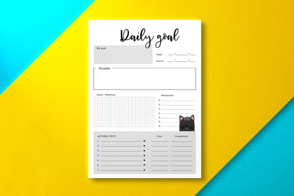 Daily Goal Planner Cat: A Versatile Tool for Productivity and KDP Publishing
