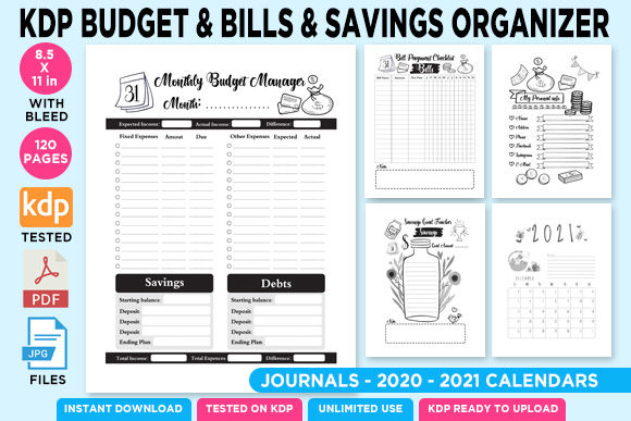 KDP Savings Budget Bills Planner: A Complete Interior Solution for Financial Organization and Creative Publishing