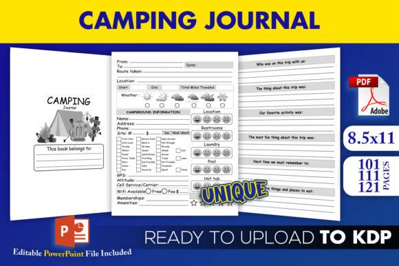 Launch Your KDP Publishing Business with a Premium Camping Journal Interior Template