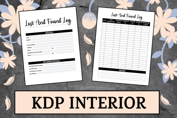 Lost and Found Log KDP Interior: A Practical Resource for Low Content Publishing