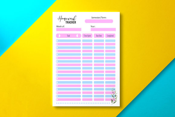 Mastering Academic Organization with the Purple Homework Tracker Template Collection