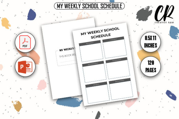 My Weekly School Schedule KDP Interior Guide