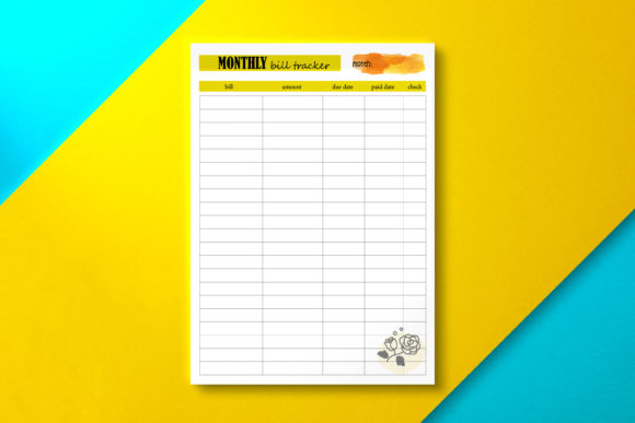 Streamlining Finances and Publishing with the Monthly Bill Tracker Yellow Collection