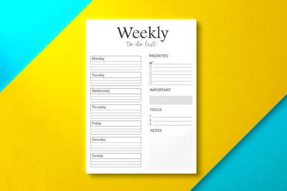 Streamlining Productivity with a Weekly To Do List Minimalist Black Template