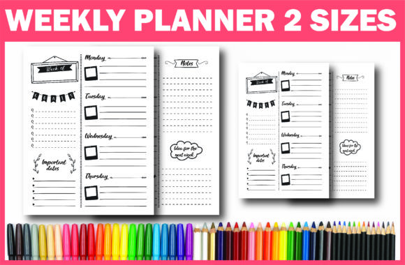 Undated Weekly Planner Ready for KDP: Launch Faster